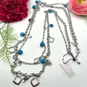 NEW⚜️White House Black Market Turquoise Chain Necklace